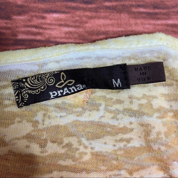 PRANA - Burnout Top With Tie Detail Medium - Picture 3 of 7